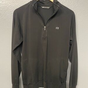 Travis Mathew Black Zip-Up Sweater